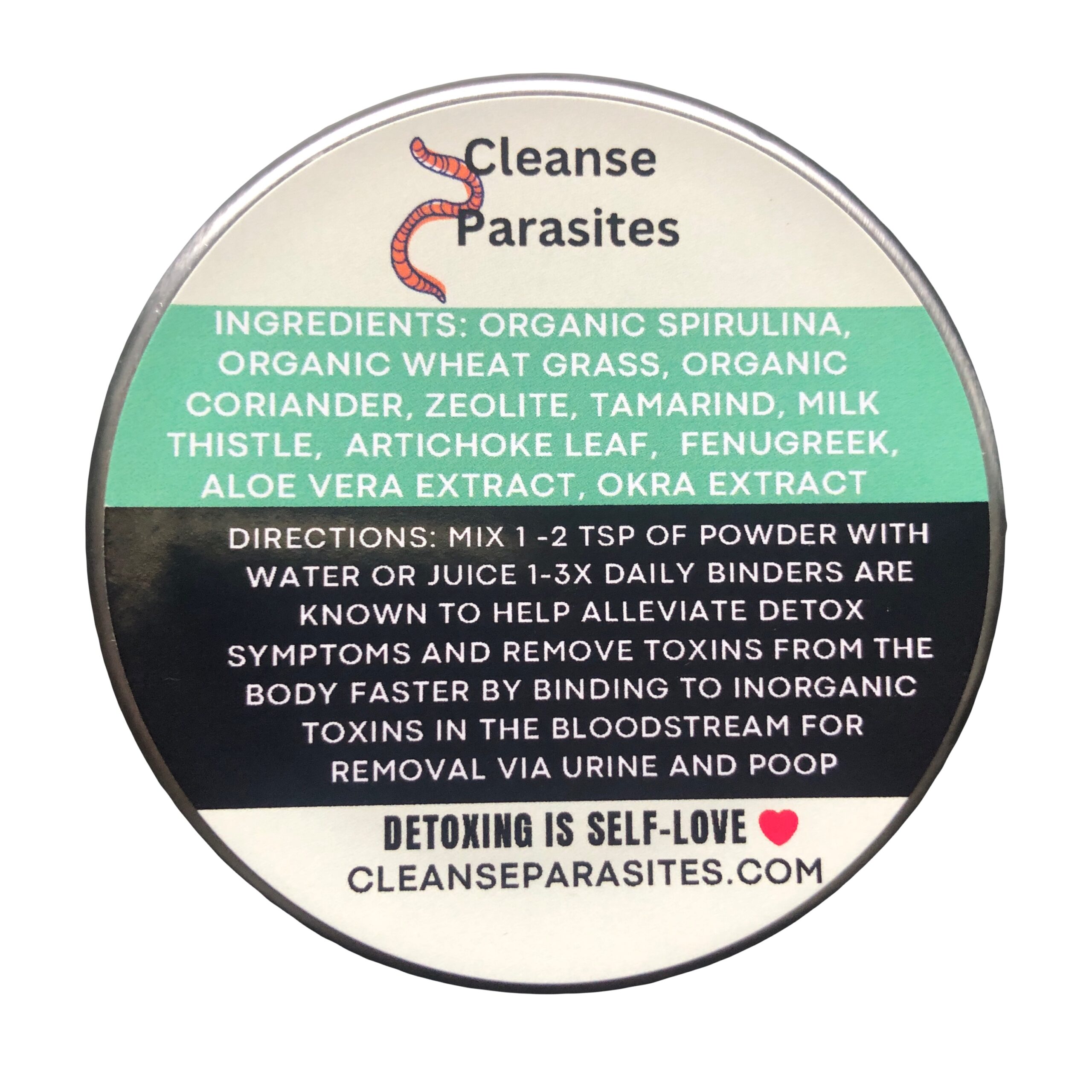 Parasite Cleanse, Metal MicroPlastics Detox Binder, Pet Dewormer