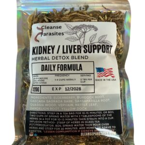 Herbal Kidney Liver Support Tea, detox herbs, blood cleaning herbs, antiparasitic herbal tea