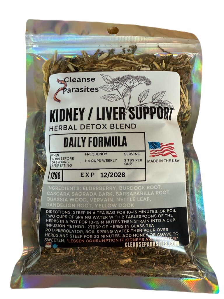 Herbal Kidney Liver Support Tea, detox herbs, blood cleaning herbs, antiparasitic herbal tea