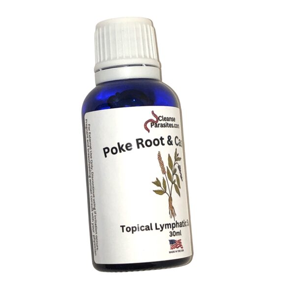 poke root and castor oil, lymphatic drainage oil