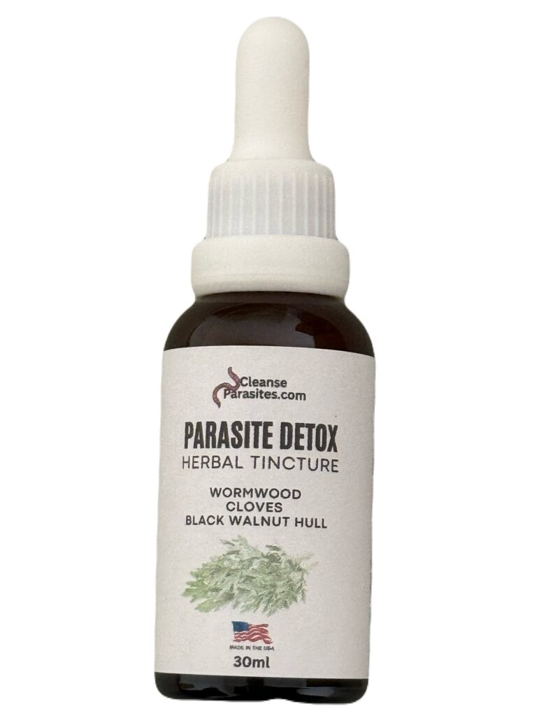 herbal parasite cleanse tincture, black walnut hull, wormwood, cloves